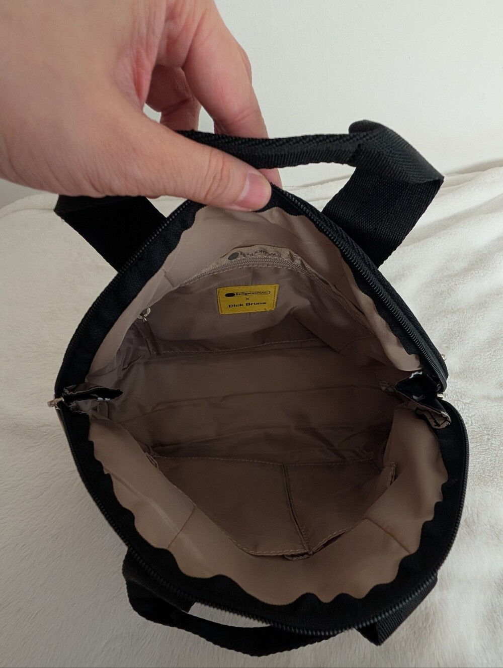 LeSportsac Miffy Domed Bowler Bowling Crossbody Bag - Picture 8 of 15